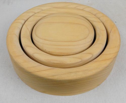Millinery - Wooden Hat Block and Ring Set, Fascinator 162