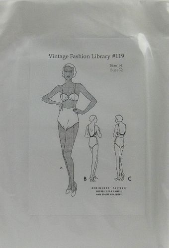 Vintage Fashion Library 119 Misses Bias Panties and Uplift Brassiere